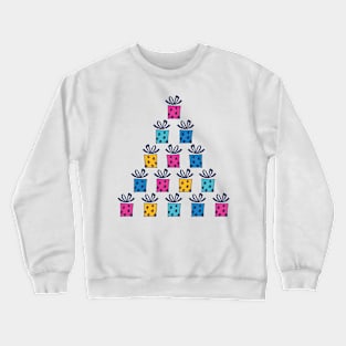 Cute Cartoon Present Stack Crewneck Sweatshirt